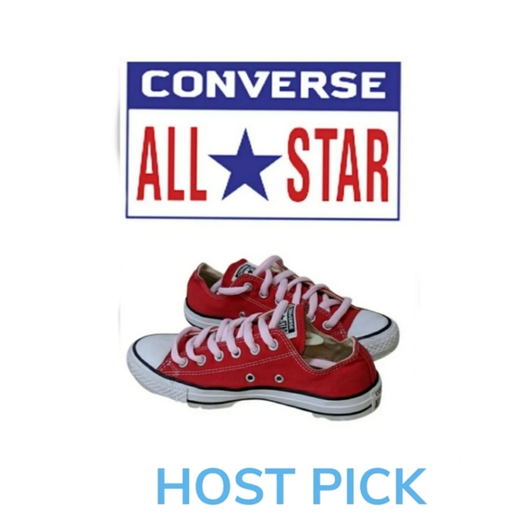 Converse Shoes - CONVERSE ALL STAR RED LOW SNEAKERS